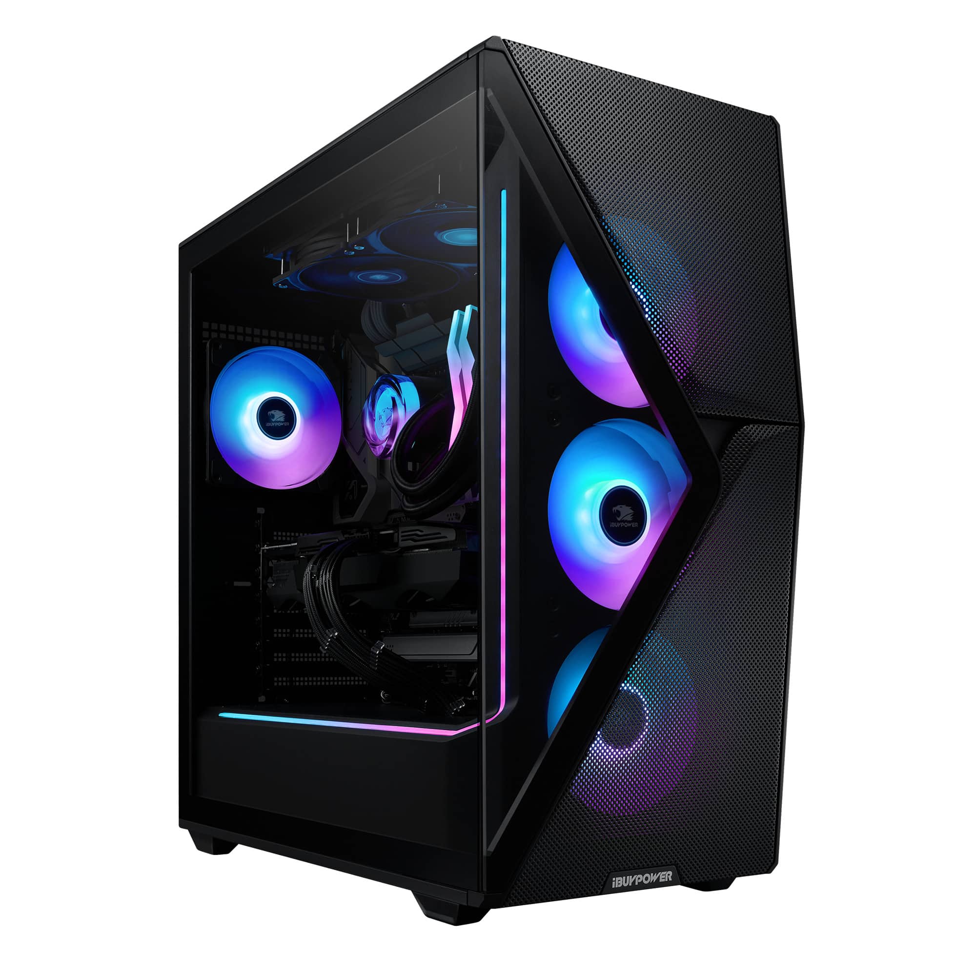 第9世代i3 8GB 新品M.2SSD256GB office win11 iBUYPOWER Slate 8 MESH Gaming PC Desktop - Intel Core Ultra