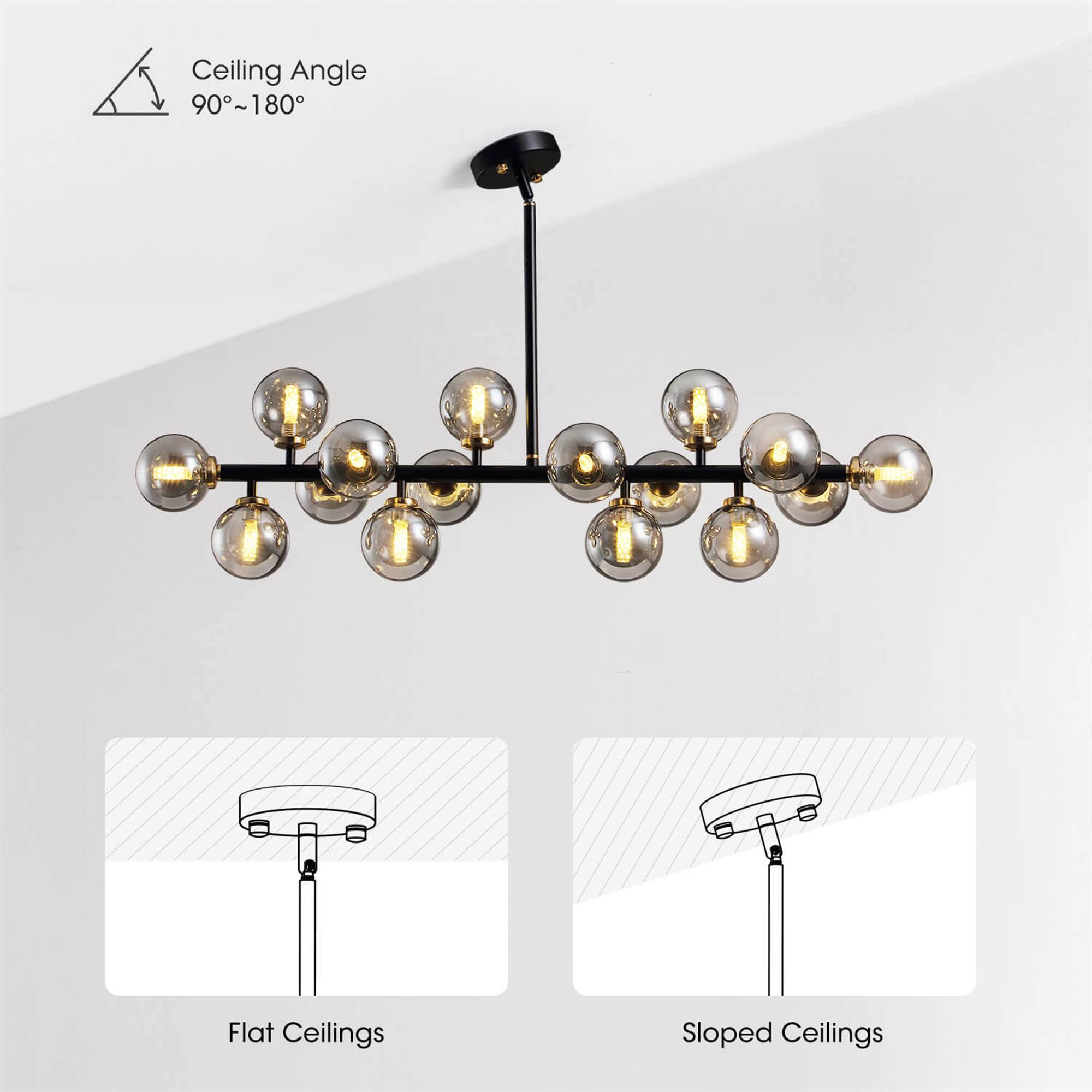 Ceiling Angle 90°~180°

Flat Ceilings

Sloped Ceilings