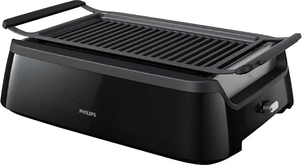 Philips Smoke-less Indoor BBQ Grill Black HD6371/94 - Best Buy