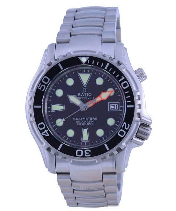 50 RATIO REEDIVER 10 31 40 I 1000 METERS AUTOMATIC HELIUM-SAFE 30 20 Ratio