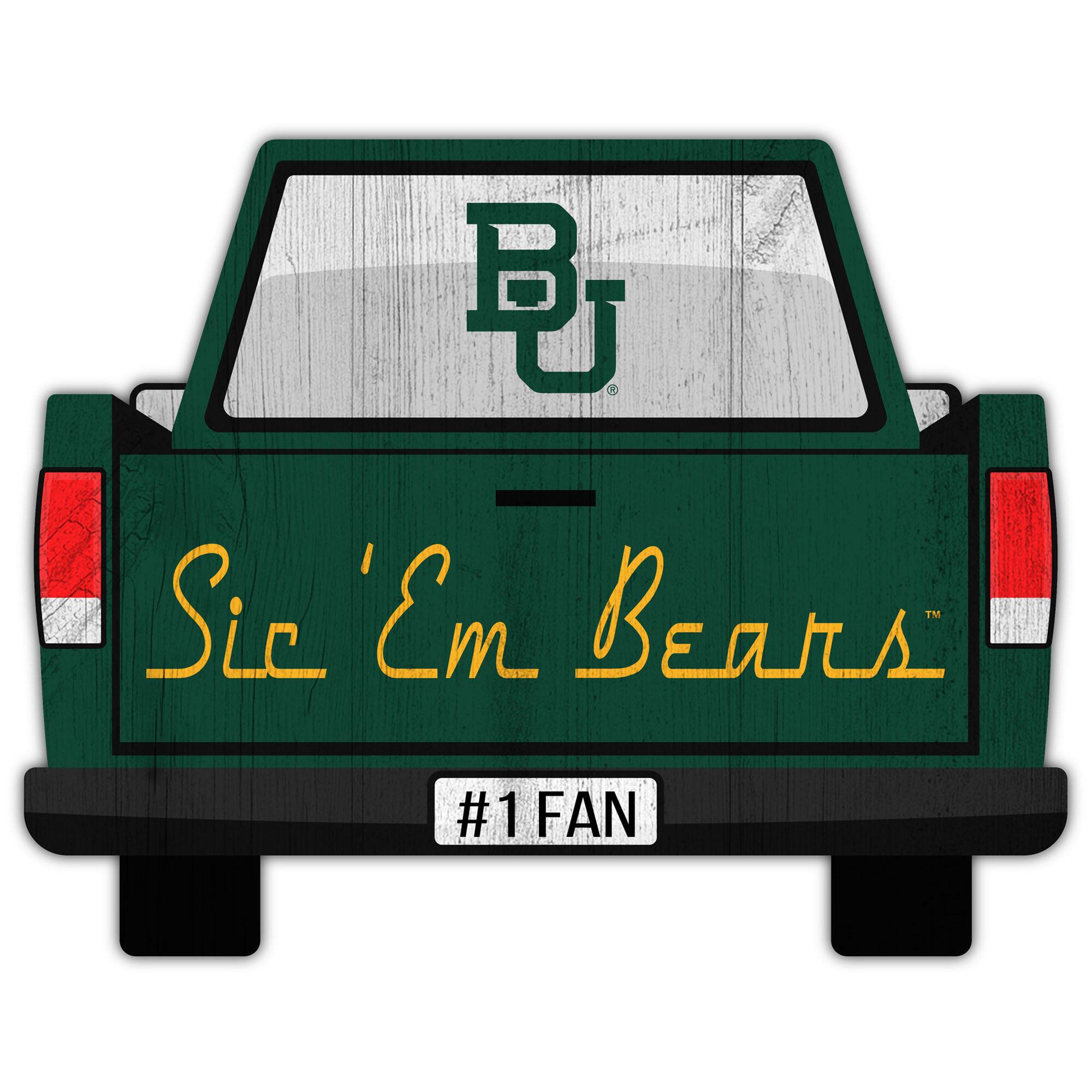 Baylor Bears 12'' x 12'' Truck Back D-cor