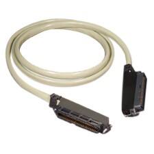 Alt View Standard 20. ICC - 25-Pair Cable Assembly, F-M, 25ft - Black Connector, Gray.