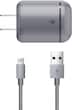 Just Wireless - Wall Charger - Space Gray - Larger Front