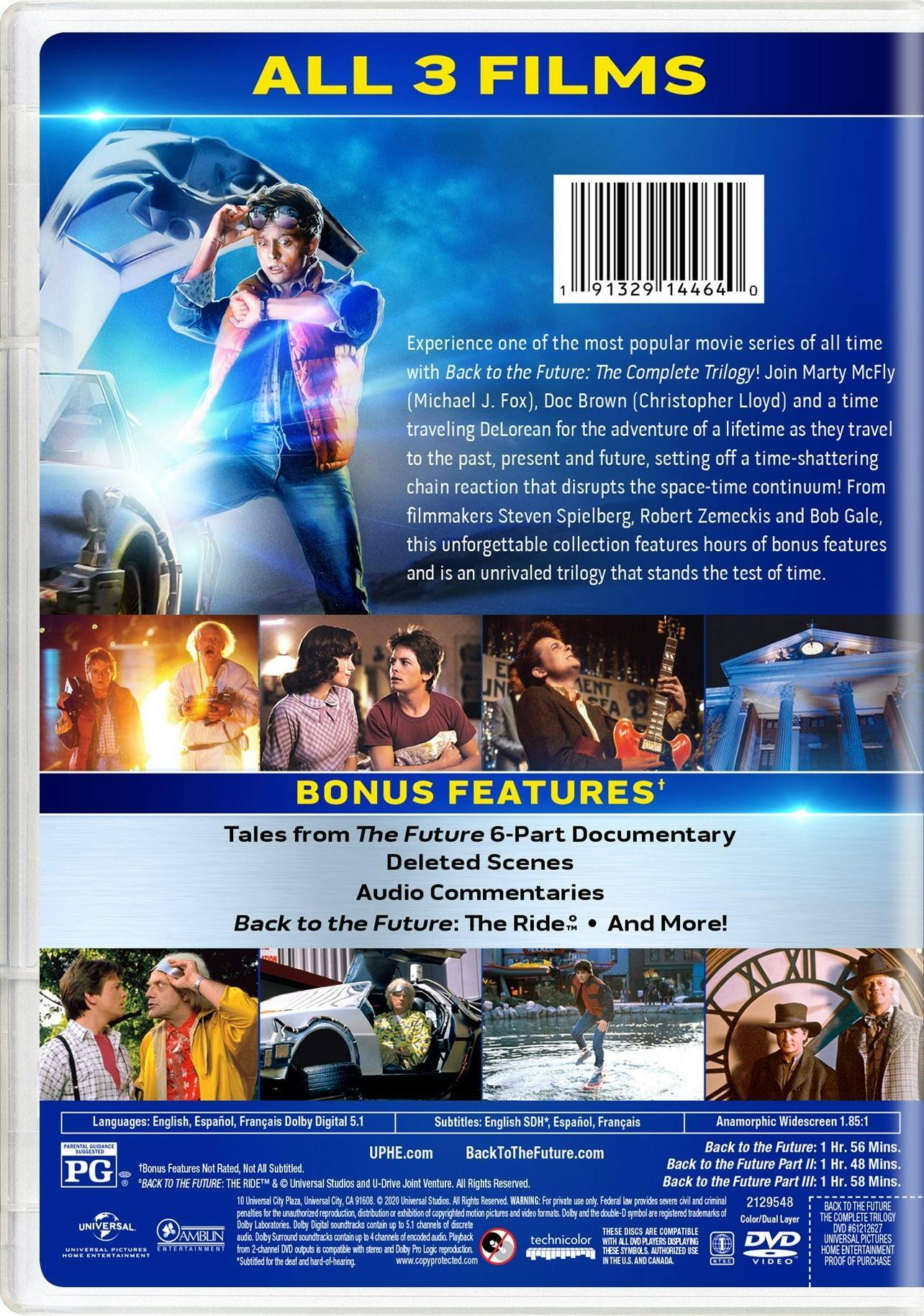Angle. Back to the Future Trilogy (DVD Anniversary Edition) [DVD].