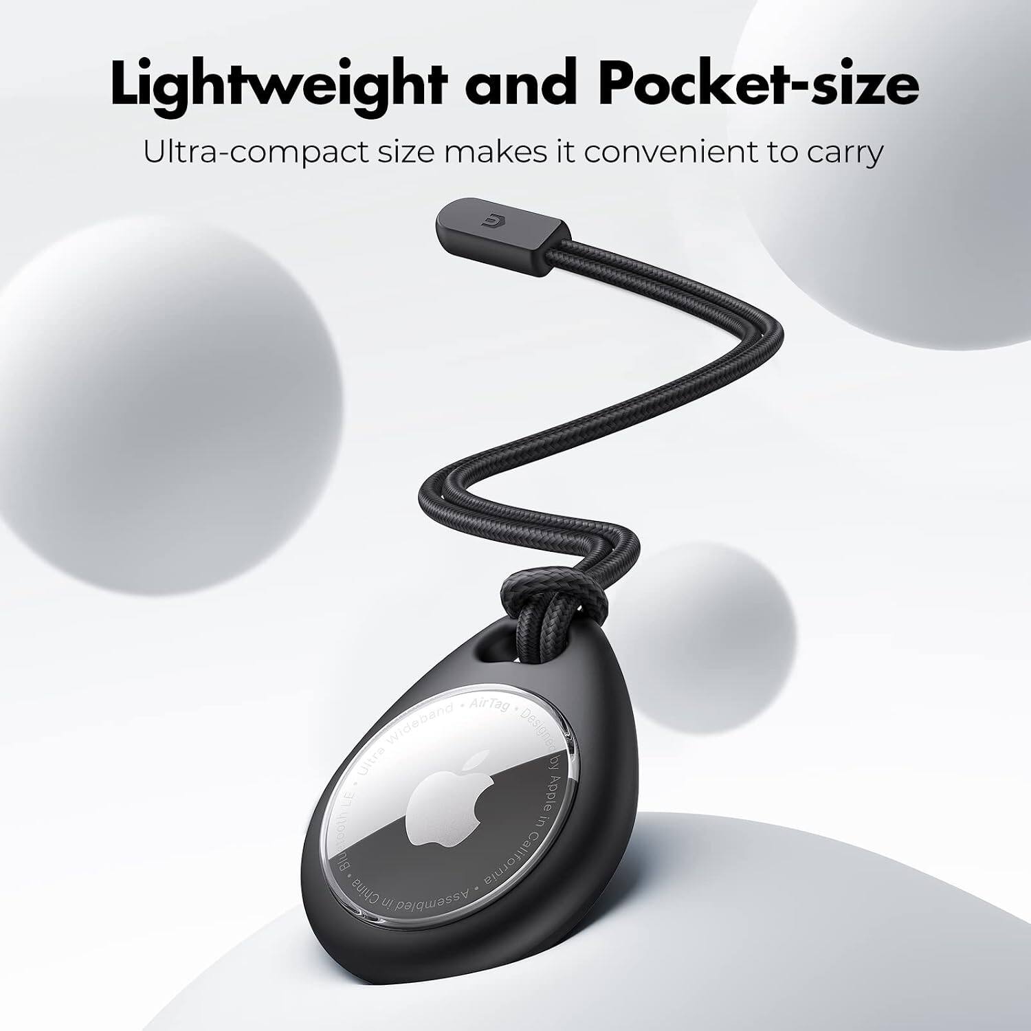 Lightweight and Pocket-size  
Ultra-compact size makes it convenient to carry  

AirTag Wideband Design by WE in Apple Blu Biothing China California in Assembled