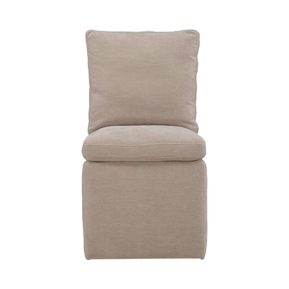 Alt View 1. Liberty Furniture Industries - Accent Dining Chair with Castors - Squared Back - Wicker Upholstry - Brown.