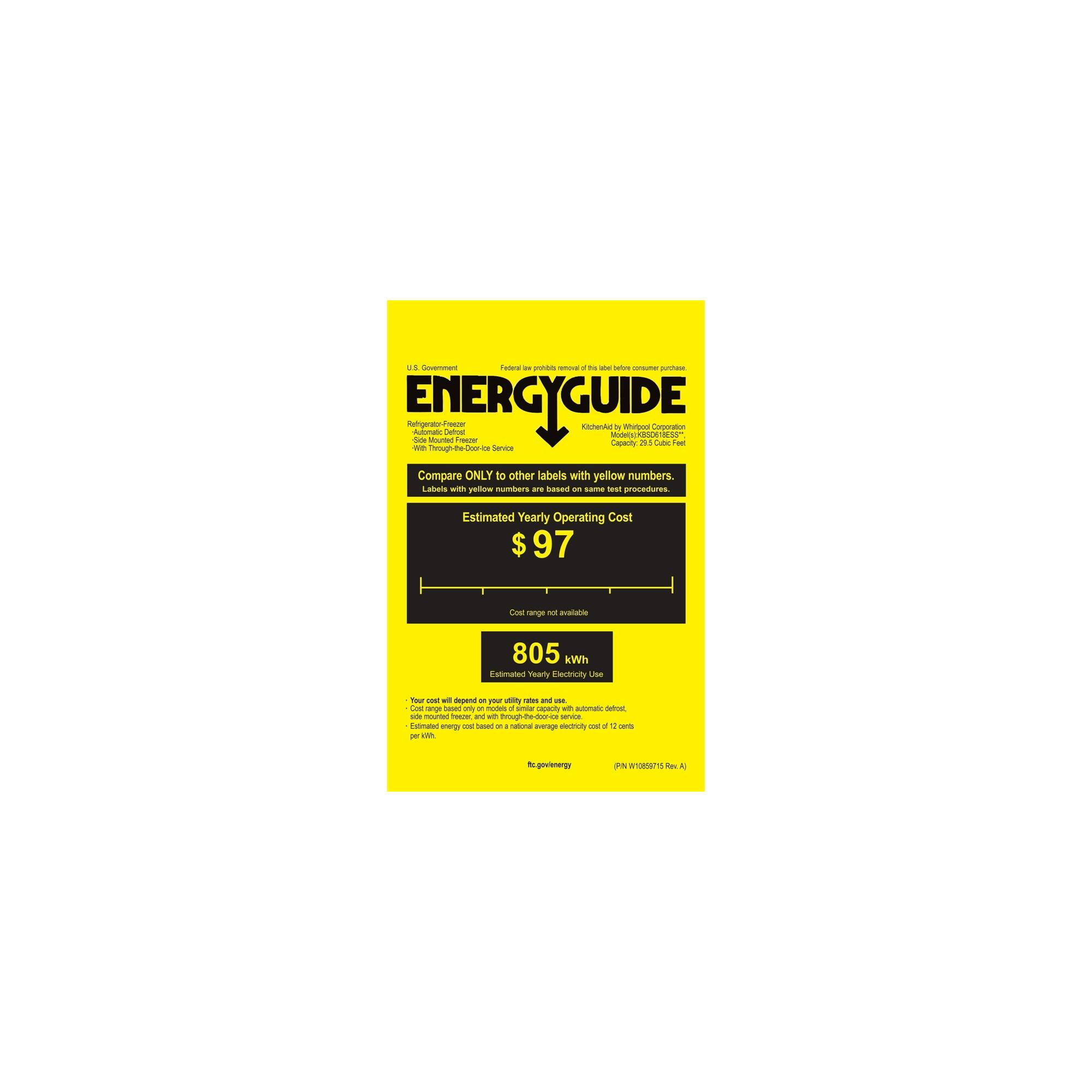 Best Buy KitchenAid 29.5 Cu. Ft. SidebySide BuiltIn Refrigerator