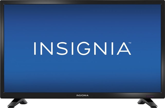 Insignia™ - 24" Class (23.6" Diag.) - LED - 720p - HDTV - Black - Front Zoom