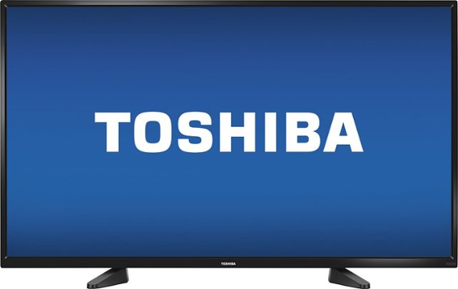 Toshiba - 50" Class (49.5" Diag.) - LED - 1080p - HDTV - Black - Front Zoom