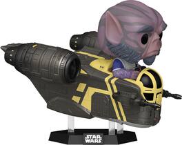 Funko - POP! Rides Deluxe: Star Wars: The Mandalorian & Grogu - Zeb Orrelios in the Razor Crest - COLLECTIBLES - Multicolor