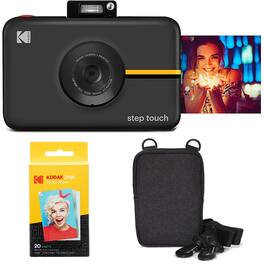 Kodak - Step Touch 13MP Instant Camera with 3.5” LCD Touchscreen Display Go Bundle - Black