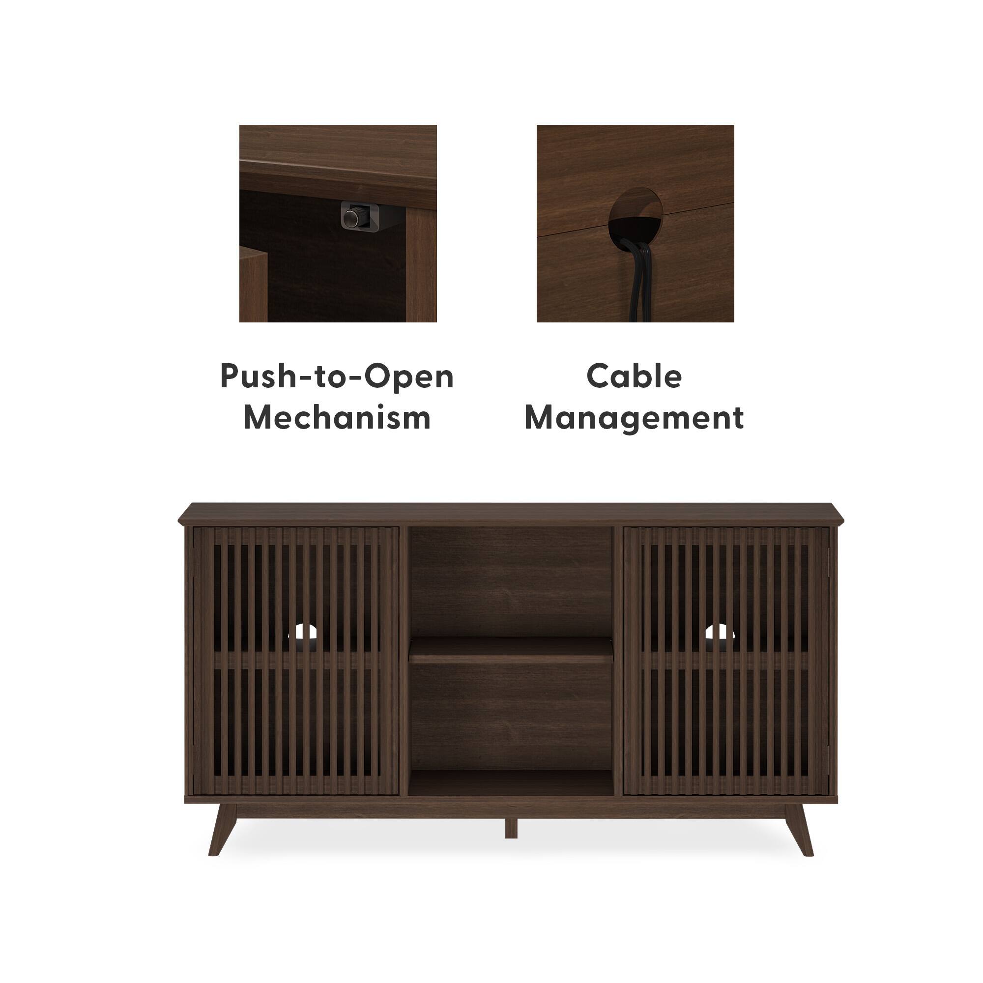 Push-to-Open Mechanism  
Cable Management