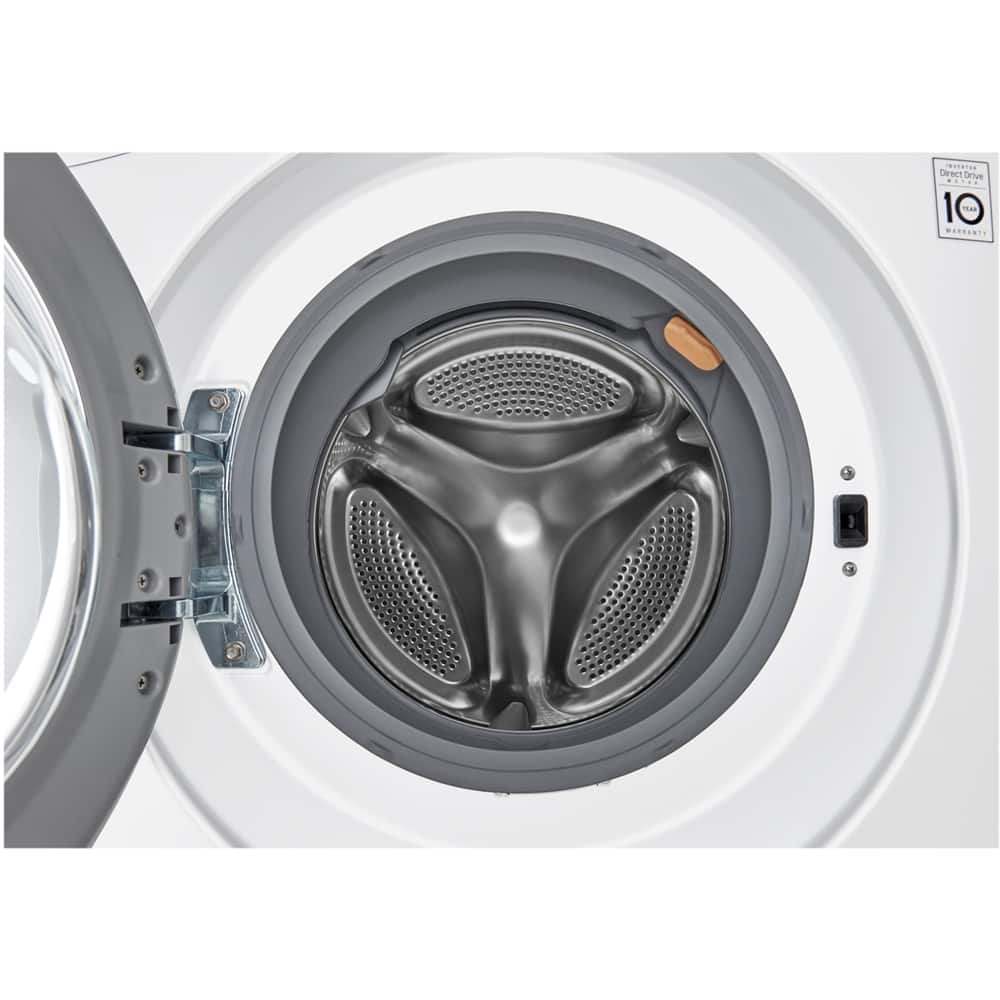 Alt View 12. LG - 2.2 Cu. Ft. High-Efficiency Compact Front-Load Washer with 6Motion Technology - White.