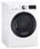 Angle. LG - 4.2 Cu. Ft. Stackable Smart Electric Dryer with Sensor Dry - White.
