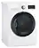 Angle. LG - 4.2 Cu. Ft. Stackable Smart Electric Dryer with Sensor Dry - White.