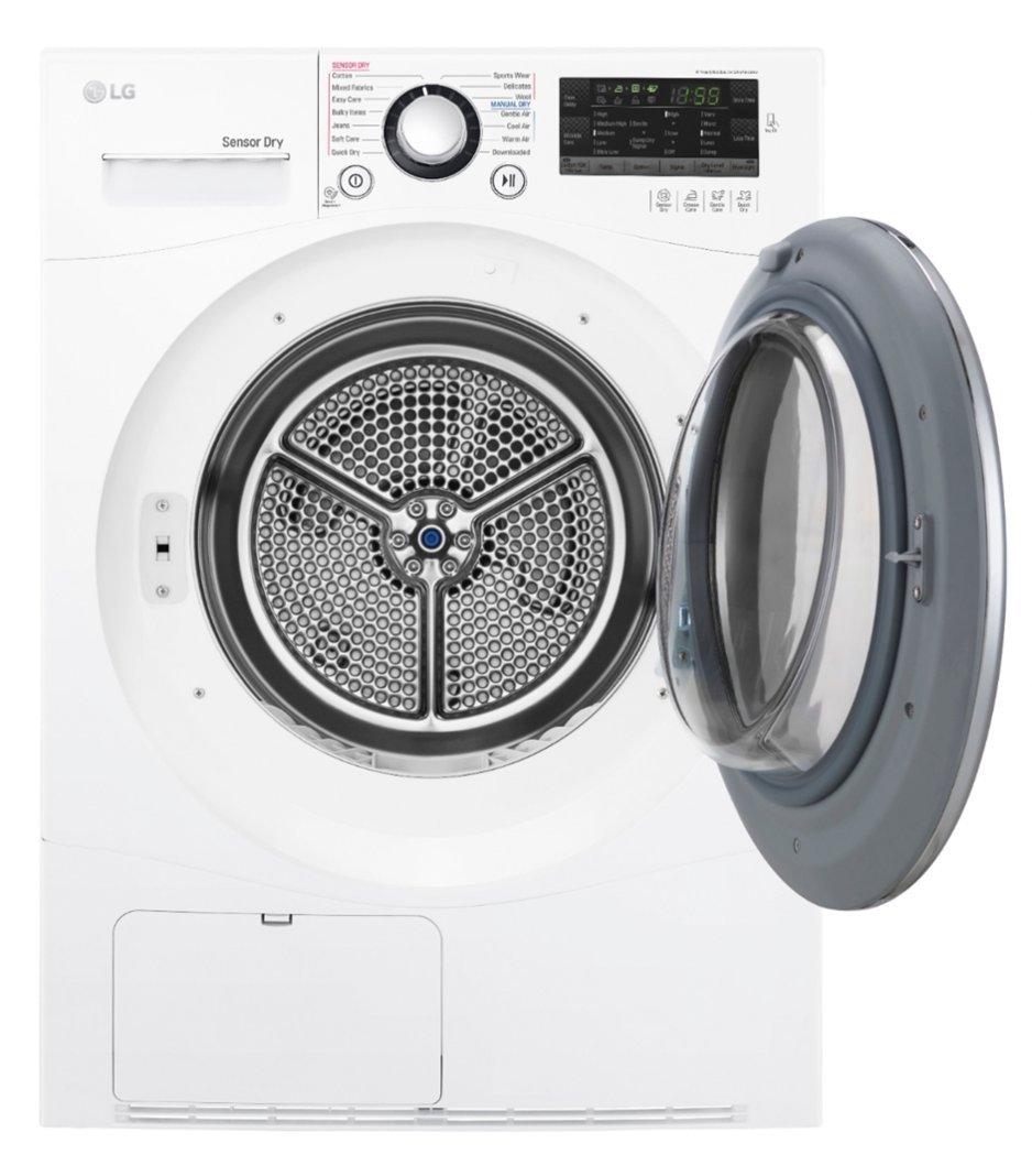 Zoom in on Alt View Zoom 6. LG - 4.2 Cu. Ft. Electric Dryer with Sensor Dry - White.