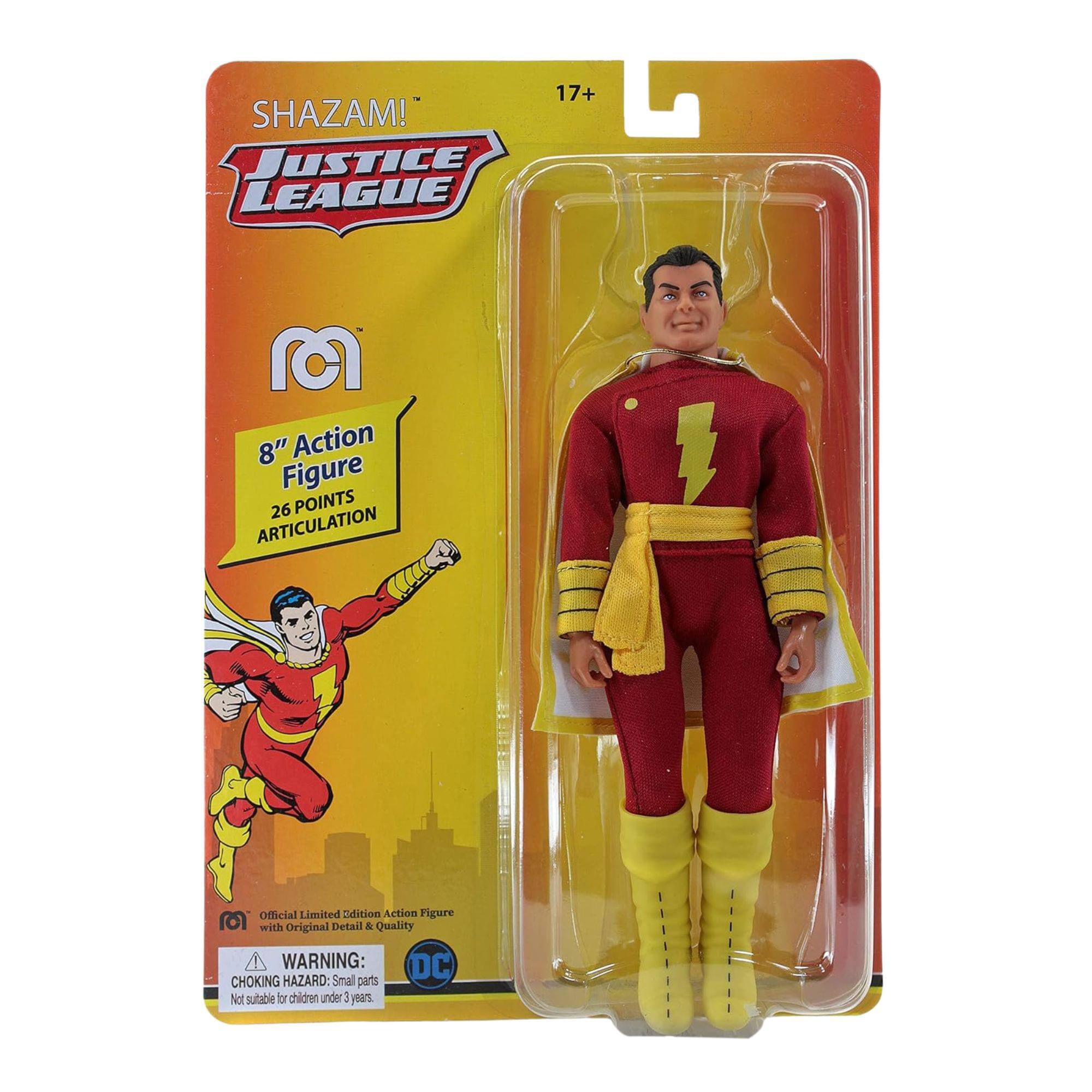SHAZAM! JUSTICE LEAGUE 17+ M 8" Action Figure 26 POINTS ARTICULATION 1 Official Limited Edition Action Figure with Original Detail & Quality WARNING: DC CHOKING HAZARD: Small parts Not suitable for children under 4 years.