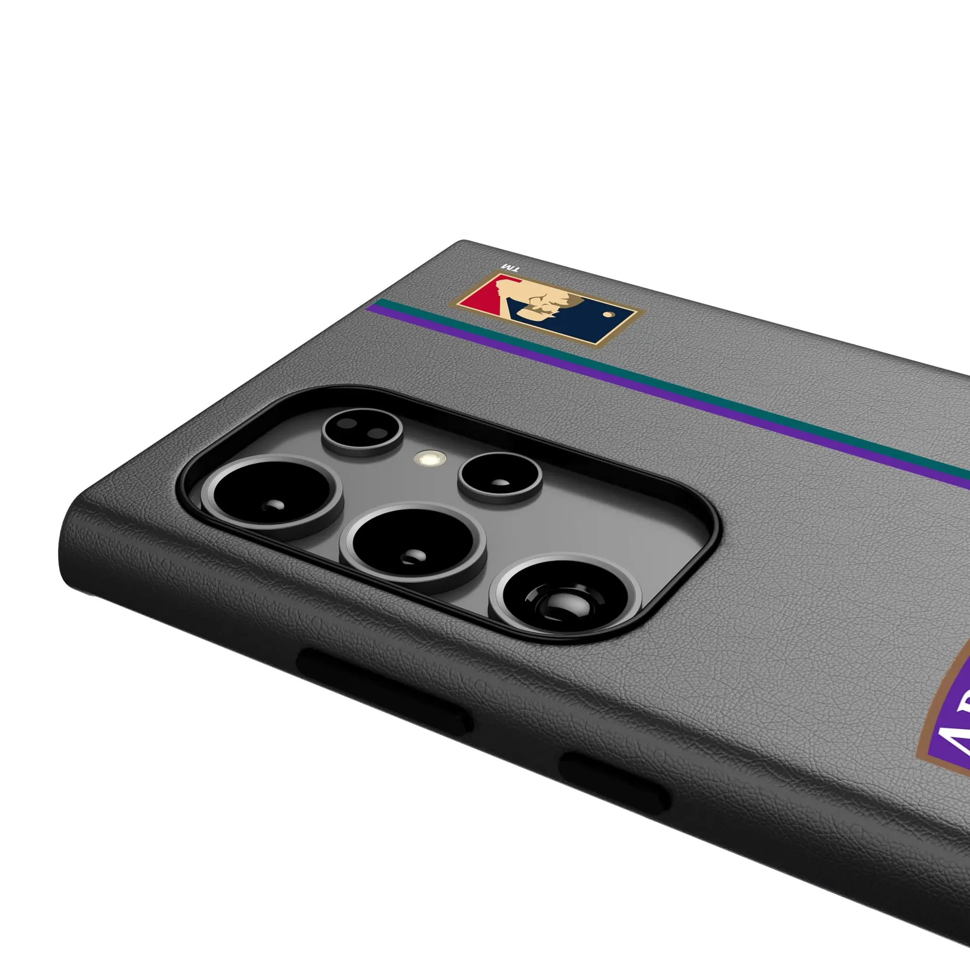Alt View 2. Keyscaper - Arizona Diamondbacks Galaxy Magnetic Bump Case - S25 - Black.