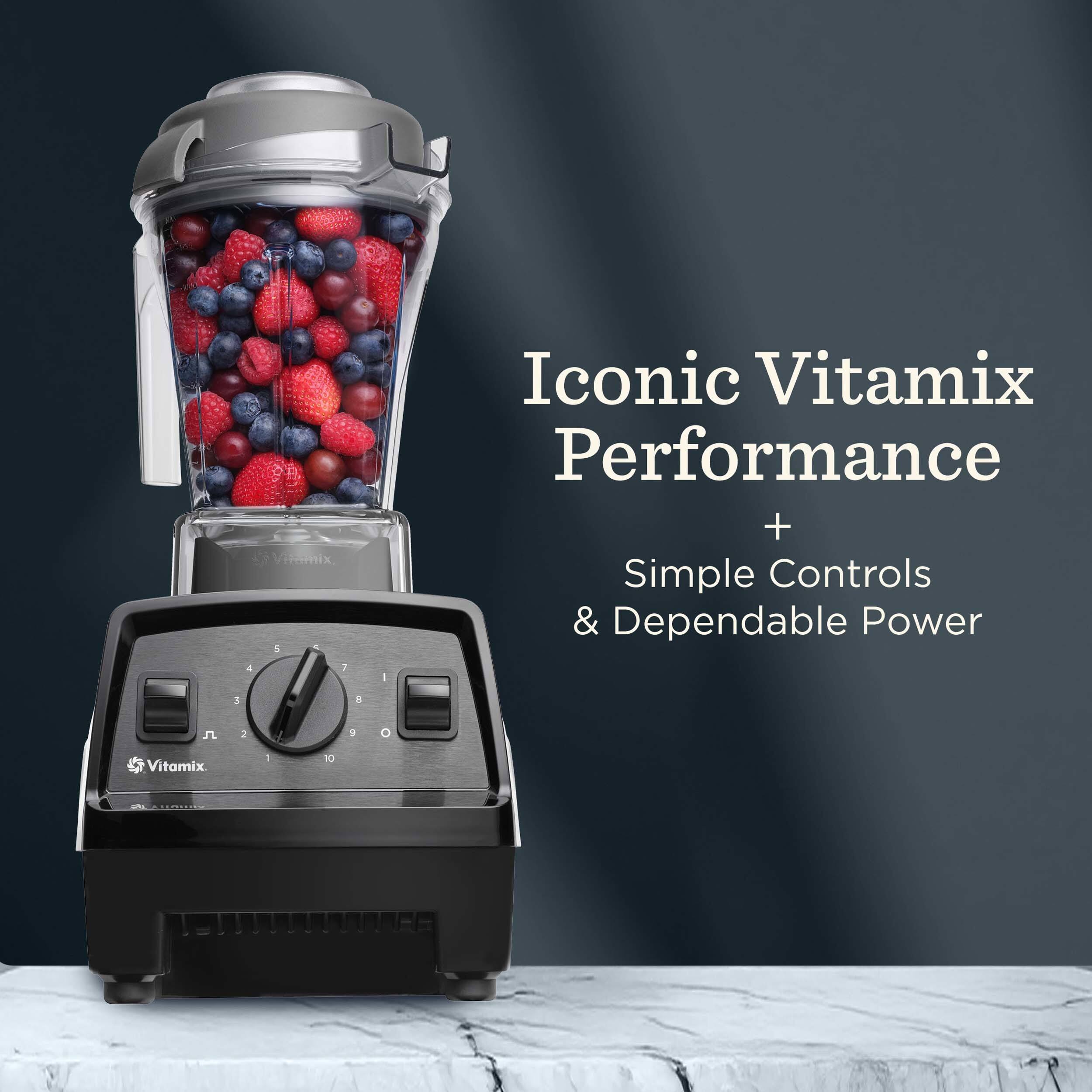Iconic Vitamix Performance  
+  
Simple Controls & Dependable Power