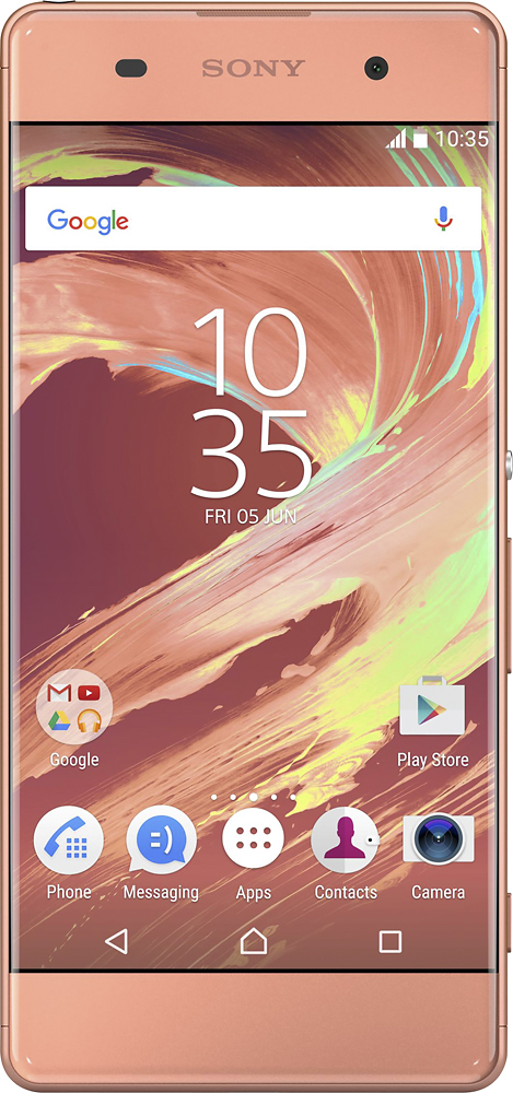 Se asemeja fábrica Soldado Sony XPERIA XA 4G LTE with 16GB Memory Cell Phone (Unlocked) Rose gold  1302-6255 - Best Buy