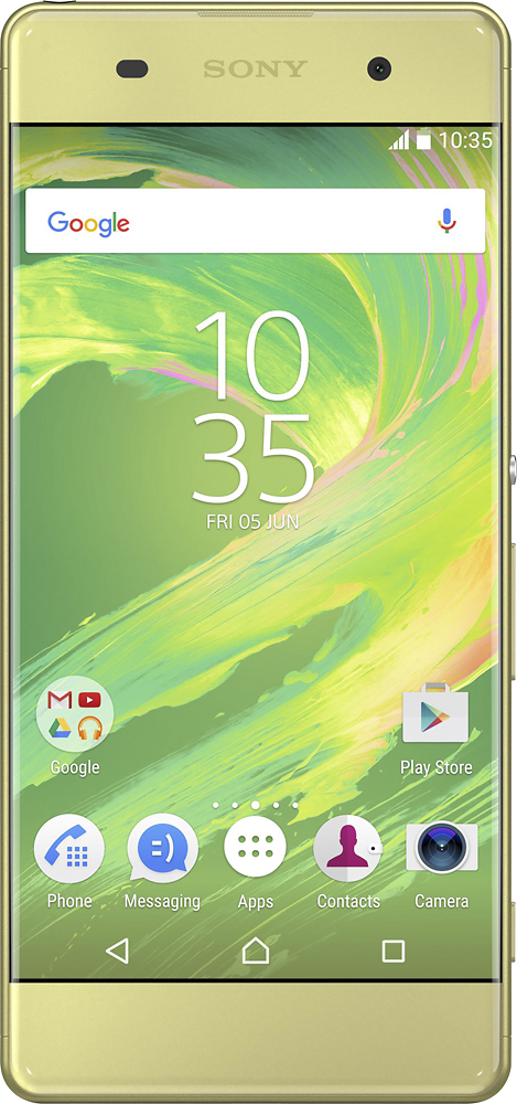 Best Buy: Sony XPERIA XA LTE with 16GB Memory Cell Phone Lime gold 1302-2517