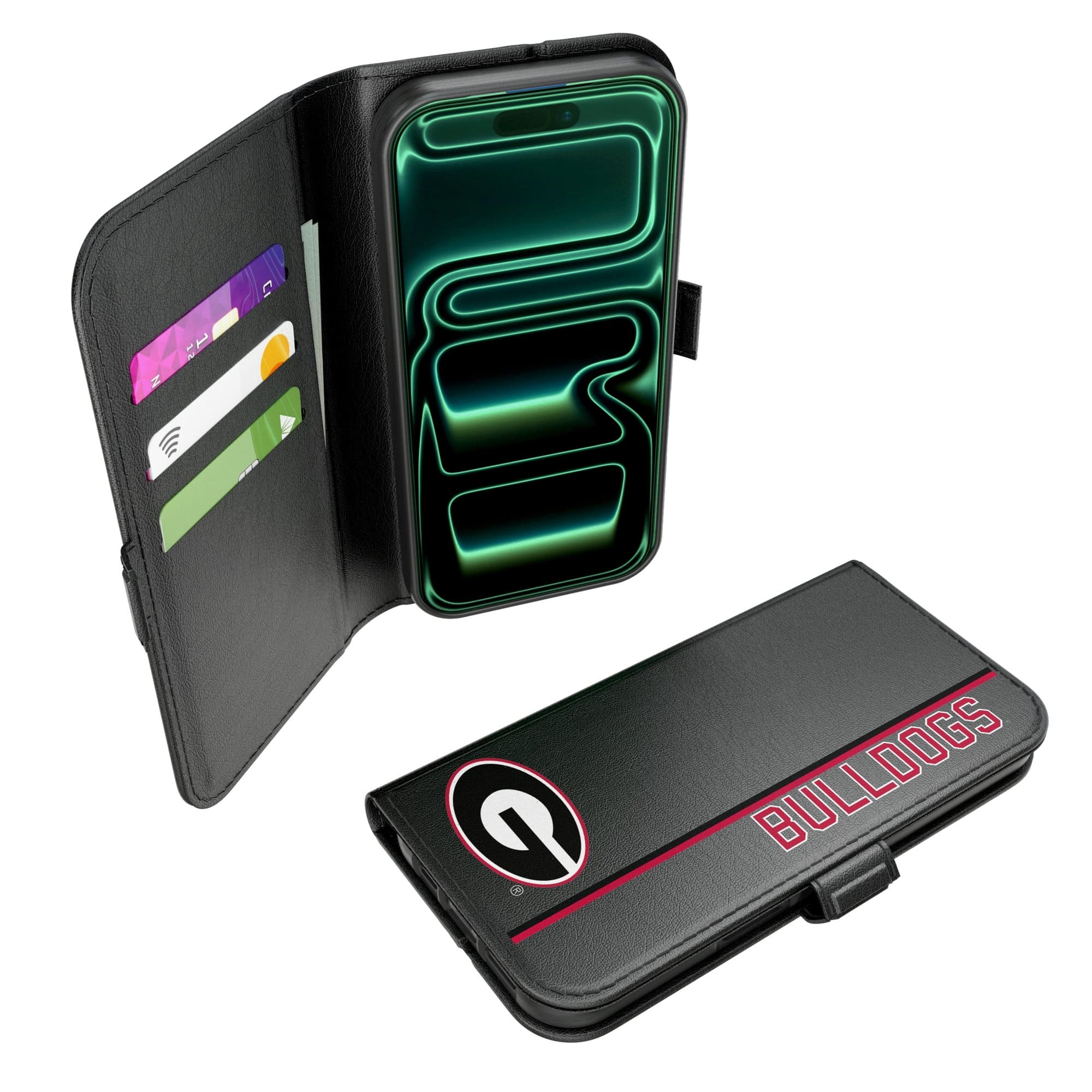 Keyscaper - NCAA - Georgia Bulldogs iPhone Folio 2.0 Case - 17 Pro Max - Black price history on PriceWatchPro