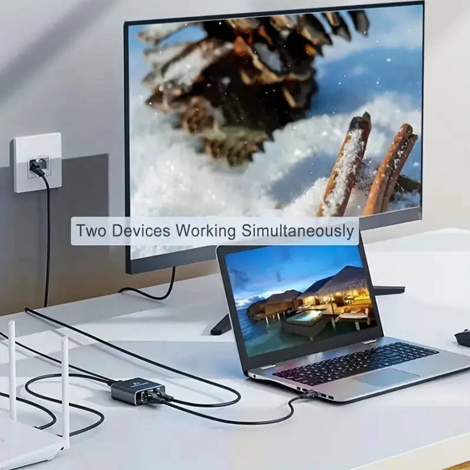 Two Devices Working Simultaneously