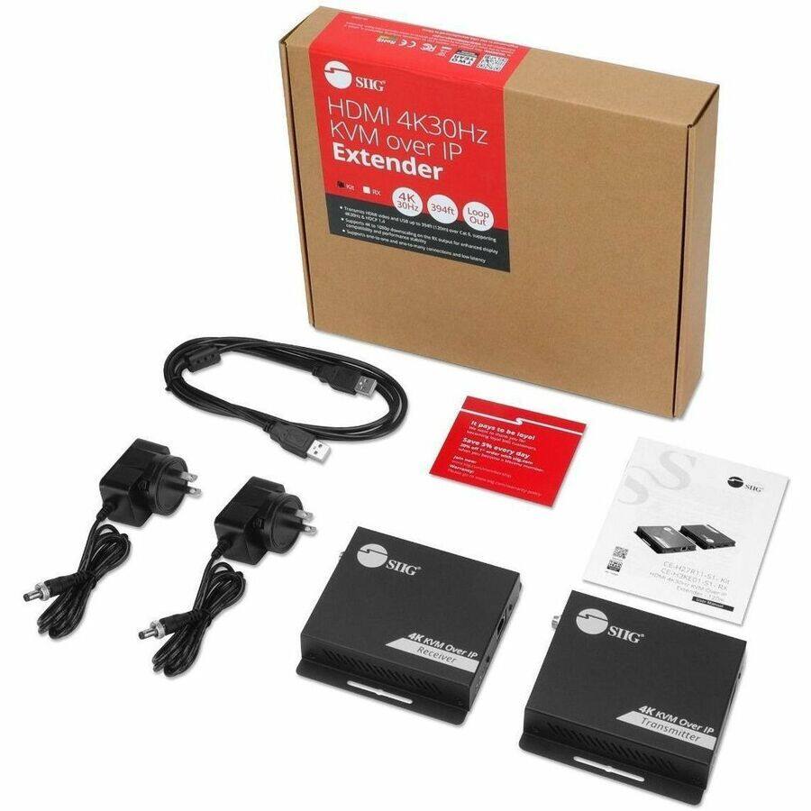 SIIG HDMI 4K30Hz KVM over Extender IP RX 4K 30Hz 394ft Loop Out

pays to be loyal 5% every day

SIIG
4K KVM Receiver Over IP

SIIG
4K KVM Transmitter Over IP