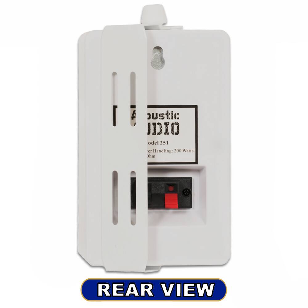 Austic IDIO  
Model 251  
Power Handling: 200 Watts  
Rm  

REAR VIEW