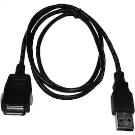 HQRP - USB Charging Data Cable for Samsung MP3 MP4 Players - Replacement AH39-00899A - 1 m - Black