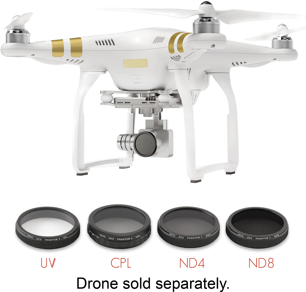 Bower 4-in-1 Drone Essentials Kit for DJI Phantom 3 Advanced/Pro Phantom 4 