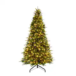 Celebrations - 7-1/2 ft. Full LED 800 ct Grand Illum Color Changing Christmas Tree - Multicolored|White