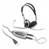 Alt View Standard 20. Compucessory - Multimedia USB Stereo Headset - Black, Silver.
