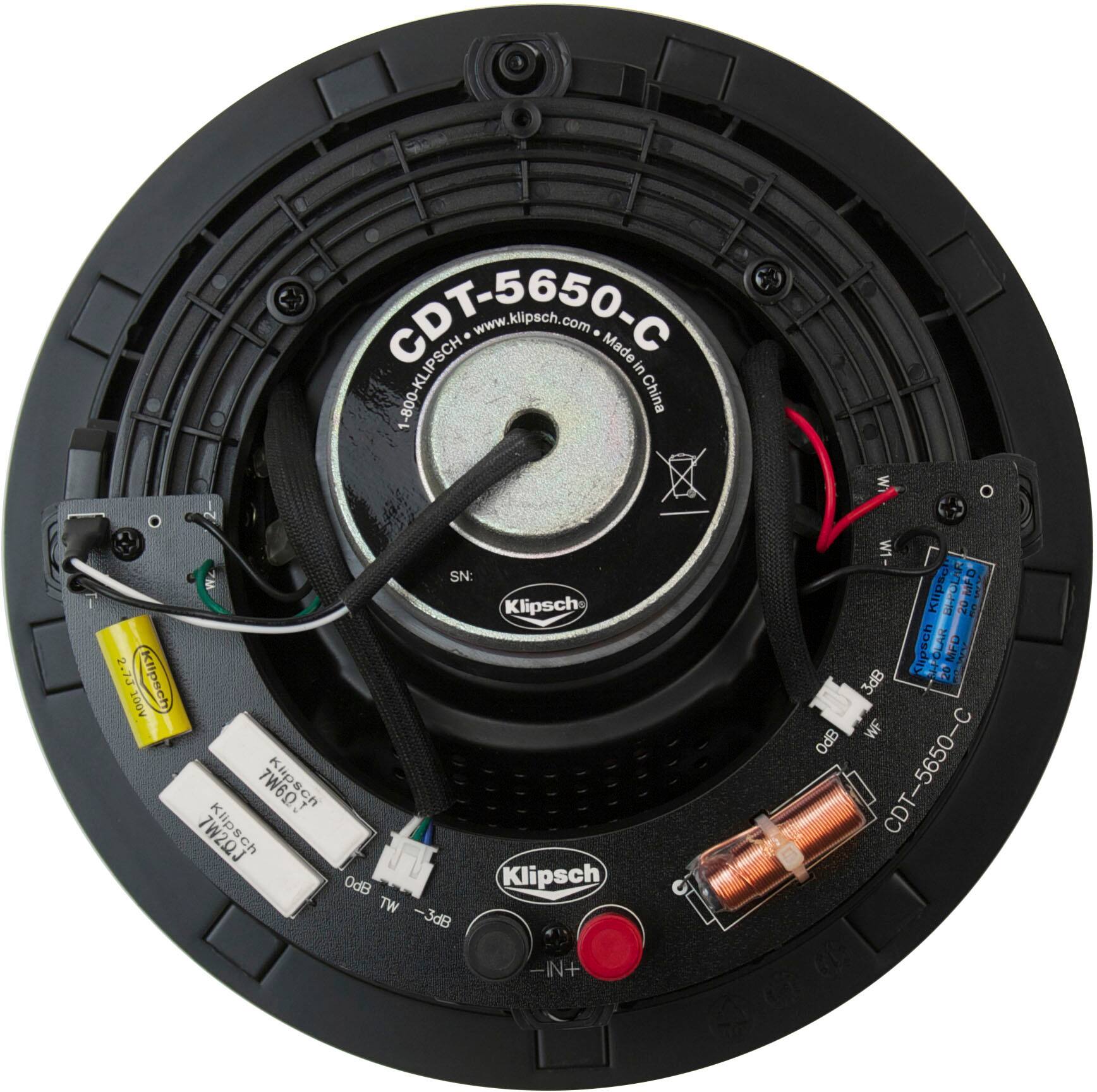 CDT-5650-C is a product made by Klipsch, a company that specializes in audio equipment. The product is made in China and has a serial number of Klipsch. The device is designed to provide a high-quality audio experience with a frequency response of 2.73 KHz. The CDT-5650-C is a compact disc player that offers a wide range of audio options, including 100V, 100V SN, and 0dB WT -3dB W1. The device is equipped with a built-in amplifier that provides a powerful audio output. The CDT-5650-C is a versatile and reliable audio solution for various applications, such as home entertainment, office use, or even professional settings.