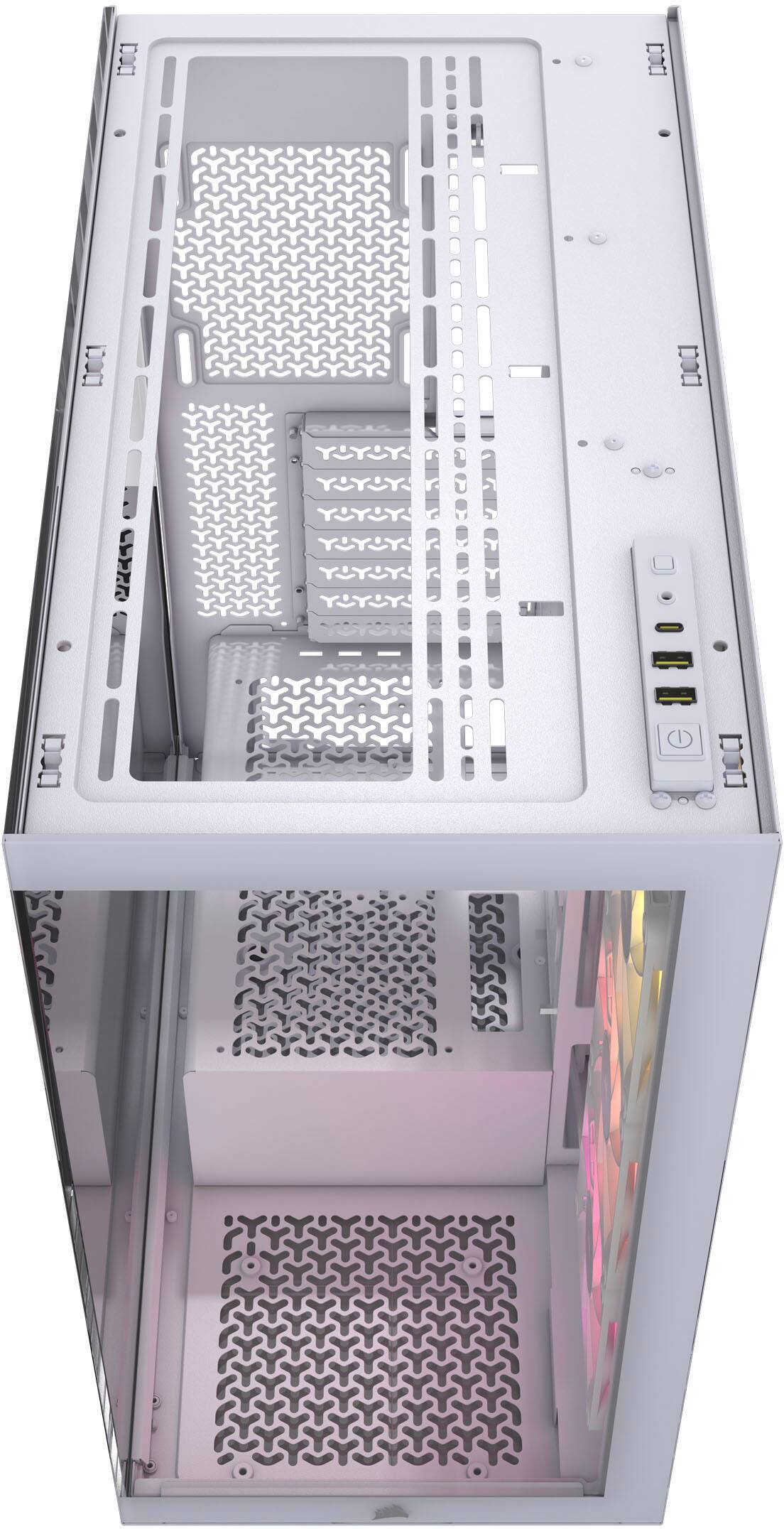 Alt View 17. CORSAIR - iCUE LINK 3500X RGB ATX Mid-Tower PC Case - White.