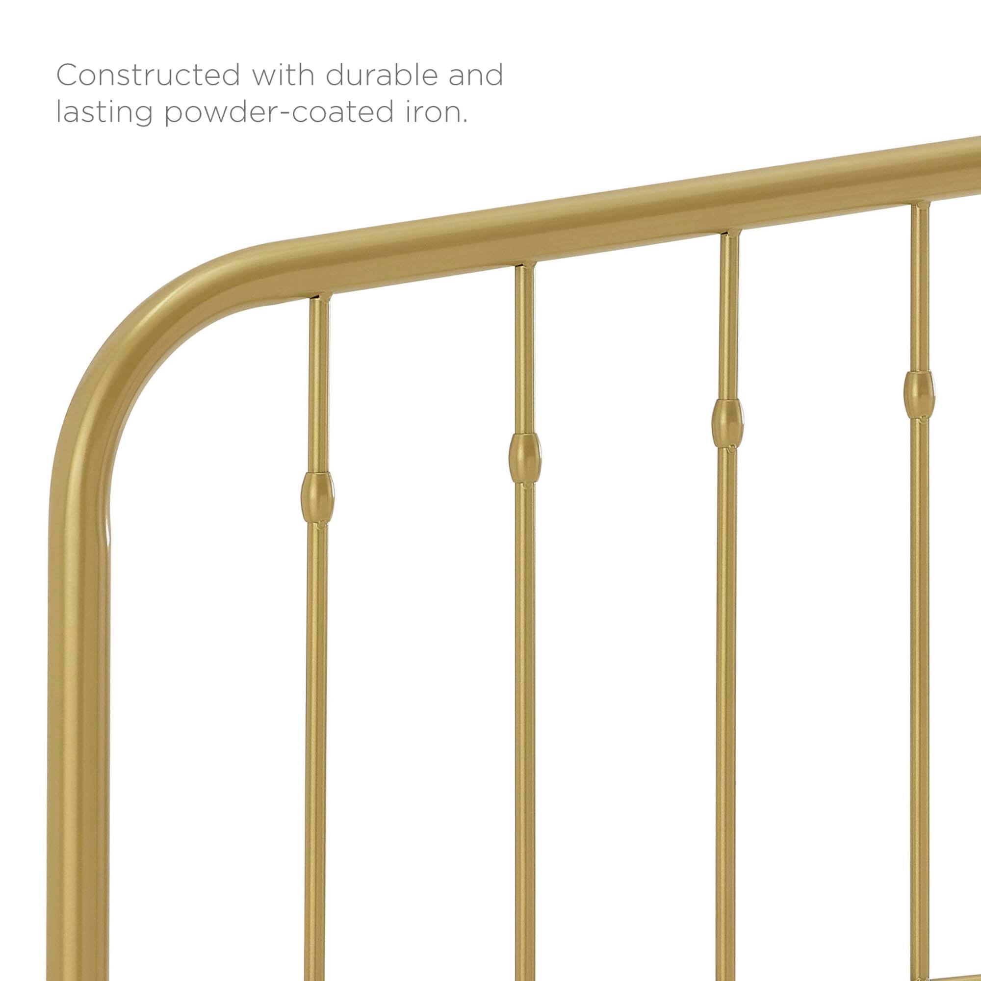 Constructed with durable and lasting powder-coated iron.