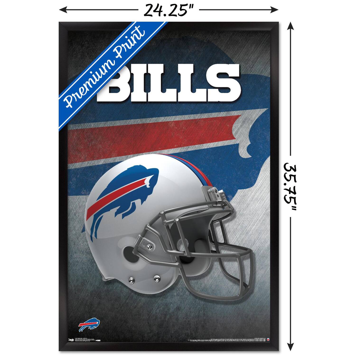 Premium Print  
BILLS  

24.25"  
35.75"