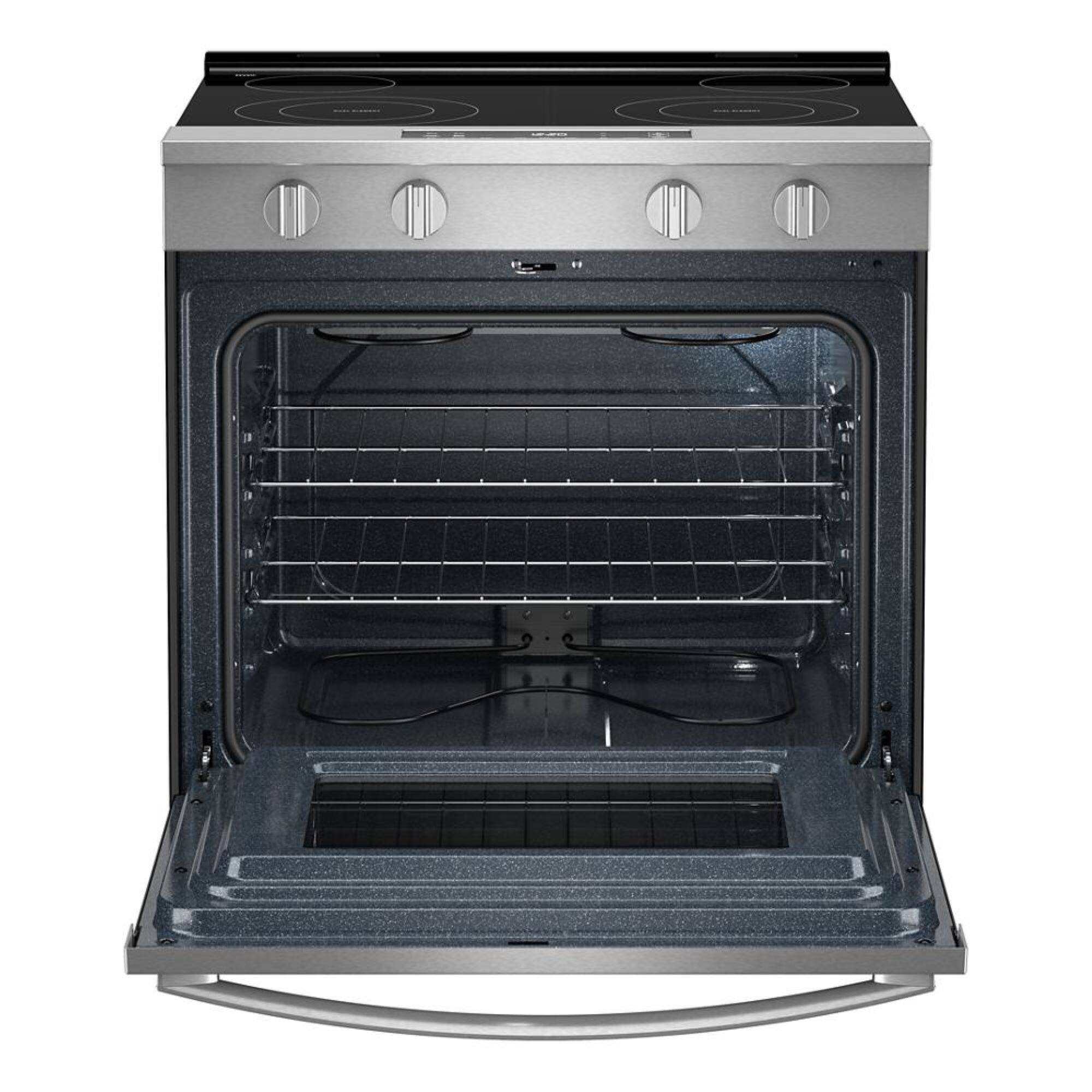 Alt View 1. Whirlpool - 5.3 Cu. Ft. Slide-In Electric Range with No Preheat and Slow Cook Modes - Stainless Steel.