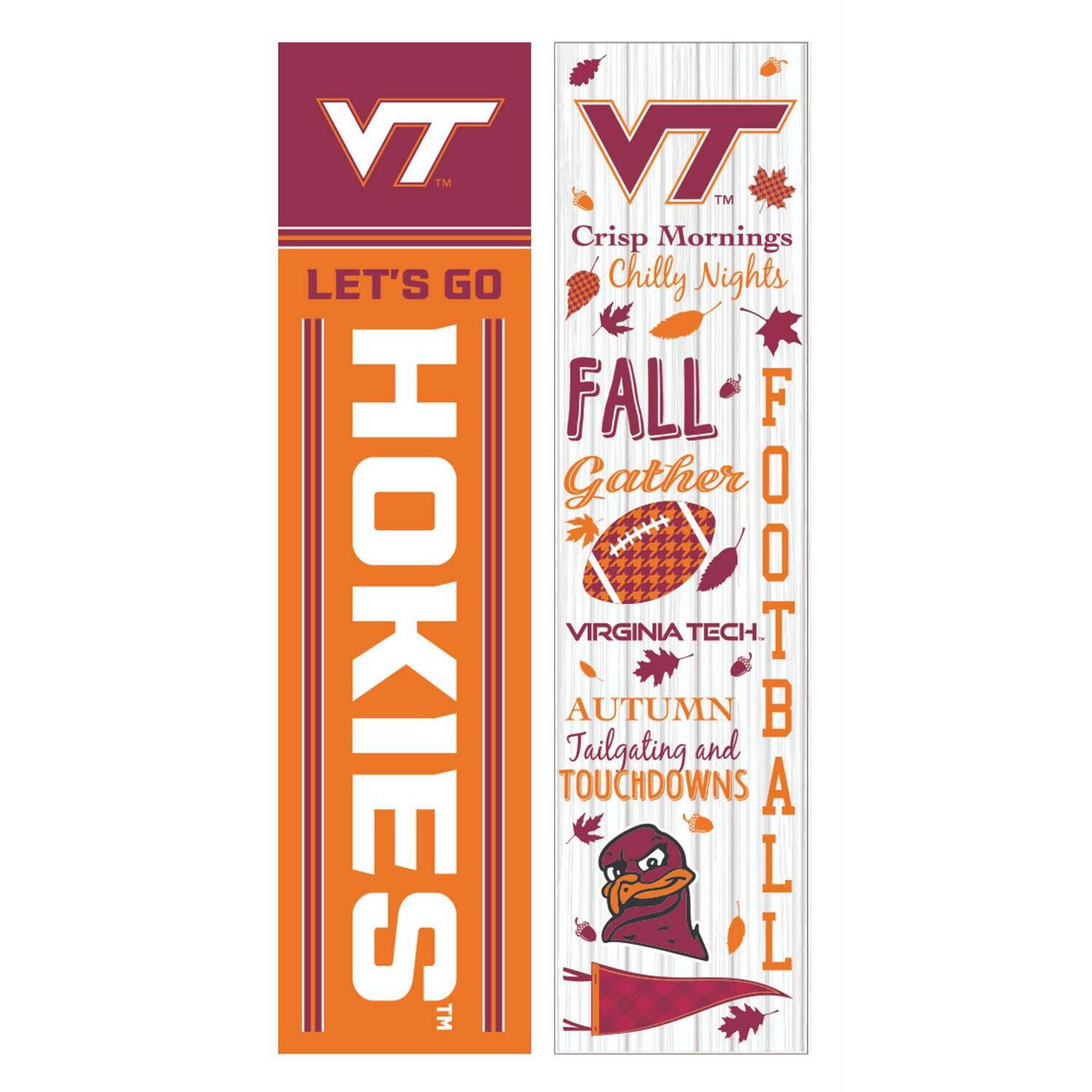 Evergreen Enterprises - Virginia Tech Hokies 47" Double Sided Fall Leaner Fan Sign - Multicolor