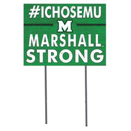 Jardine - Marshall Thundering Herd 18'' x 24'' I Chose Lawn Sign - Green