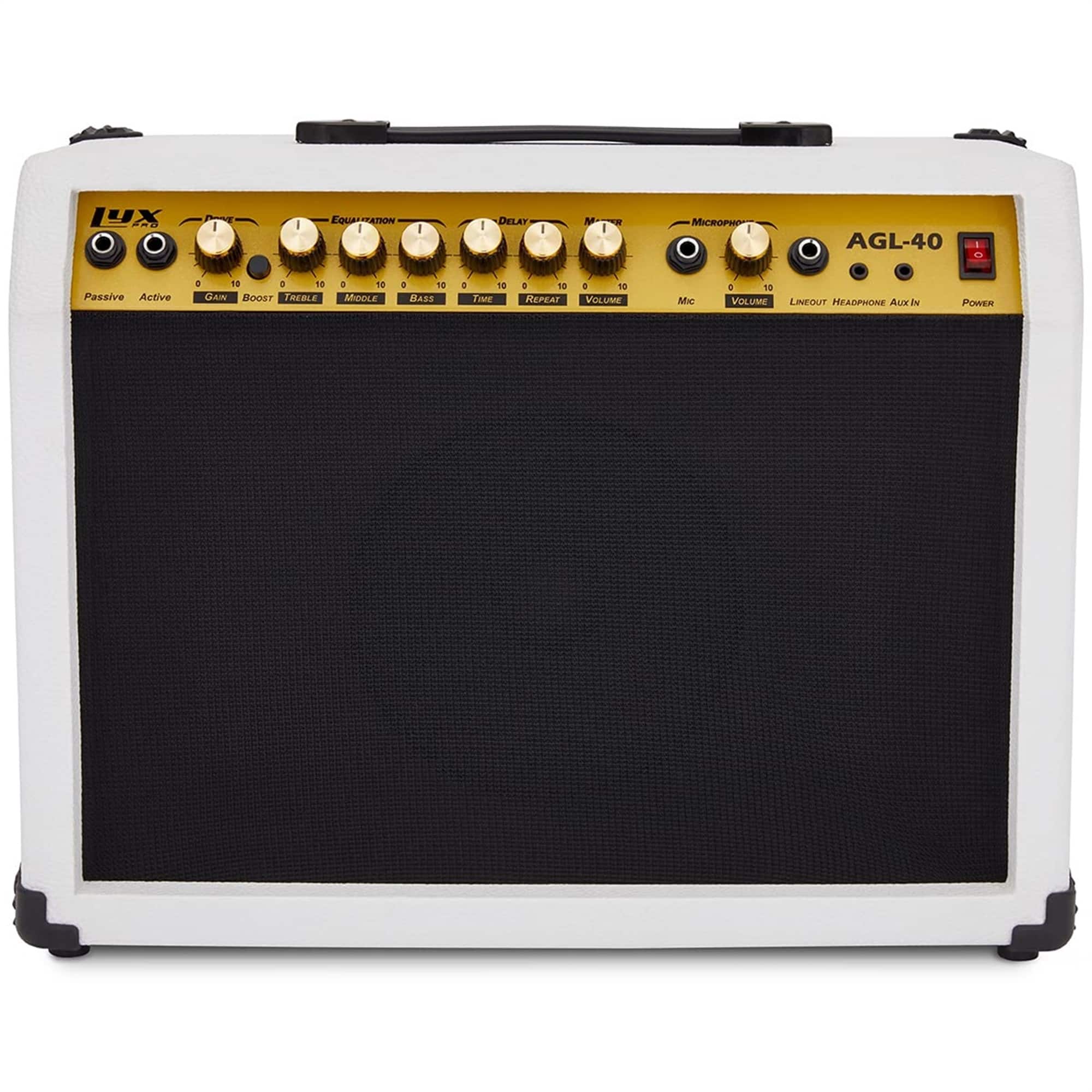 Lyxpro - Electric Guitar Amp - 40 Watt Guitar Amplifier with Aux, Headphone Jack & More