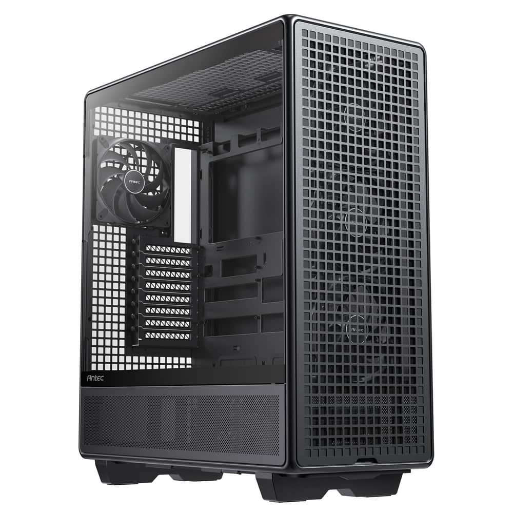 Antec - 900 Full Tower Case, AI Workstation & Gaming Chassis, Supports E-ATX/Threadripper & Back-Connect MB, 6 PWM Fans Included - Black
