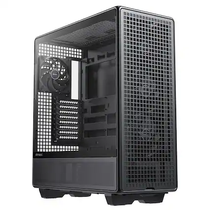 Front. Antec - 900 Full Tower Case, AI Workstation & Gaming Chassis, Supports E-ATX/Threadripper & Back-Connect MB, 6 PWM Fans Included - Black.