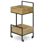 Angle. Simpli Home - Hobbs Bar Cart - Natural.