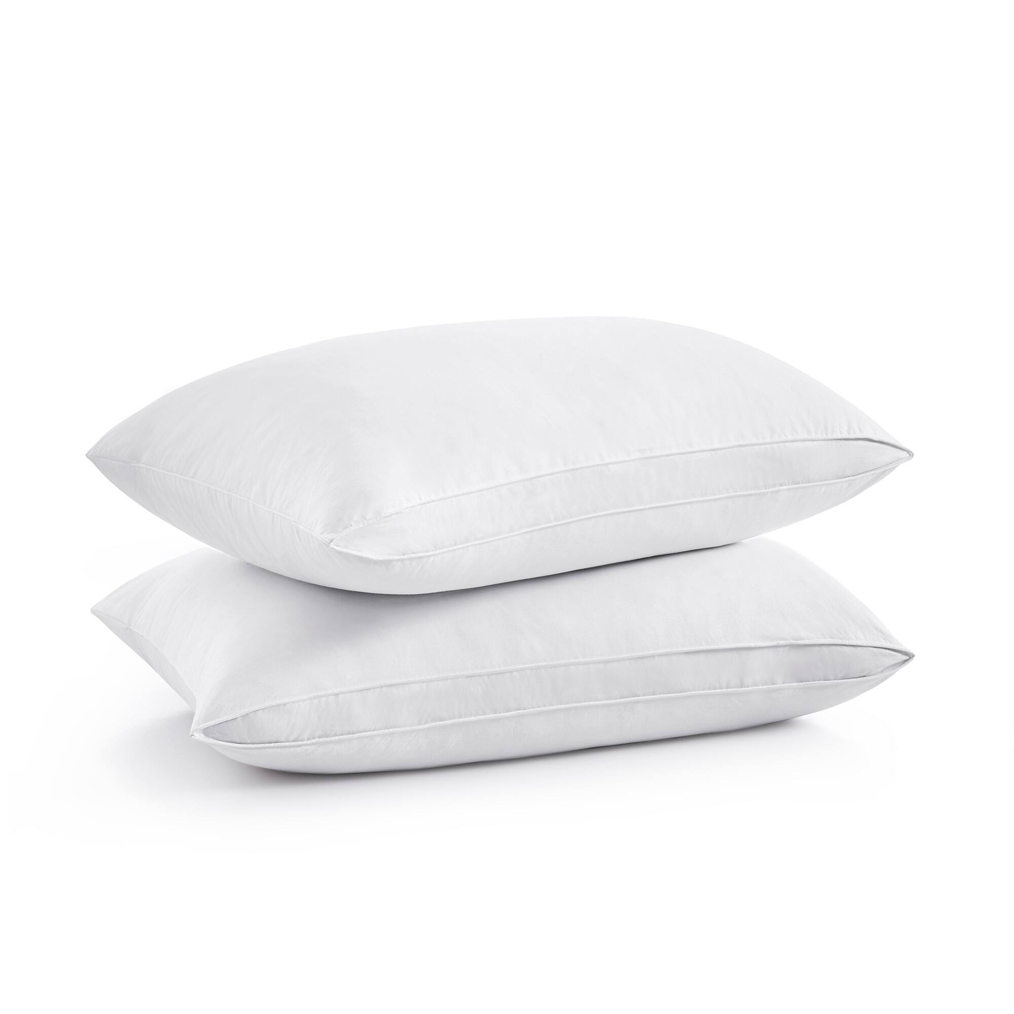 Angle. Peace Nest - Peace Nest Gusseted Goose Down Feather Pillows Set of 2 - White.