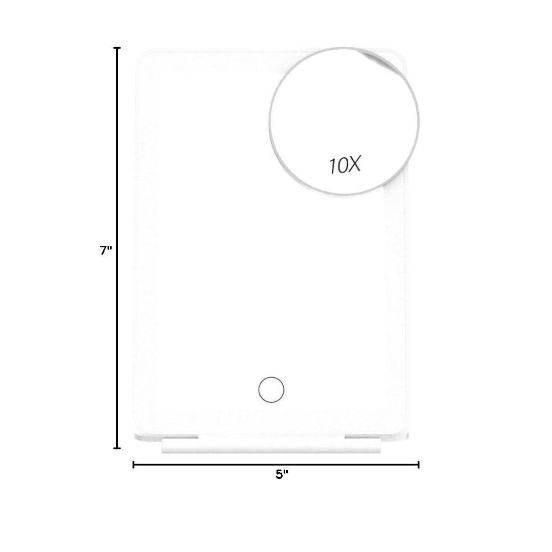 Alt View 4. Cedar Assembly - Rechargeable Makeup Mirror For Travel  Vanity With 80leds 3 Color Light 2000mah Portable Ultra Slim Lighted - Rose Gold.