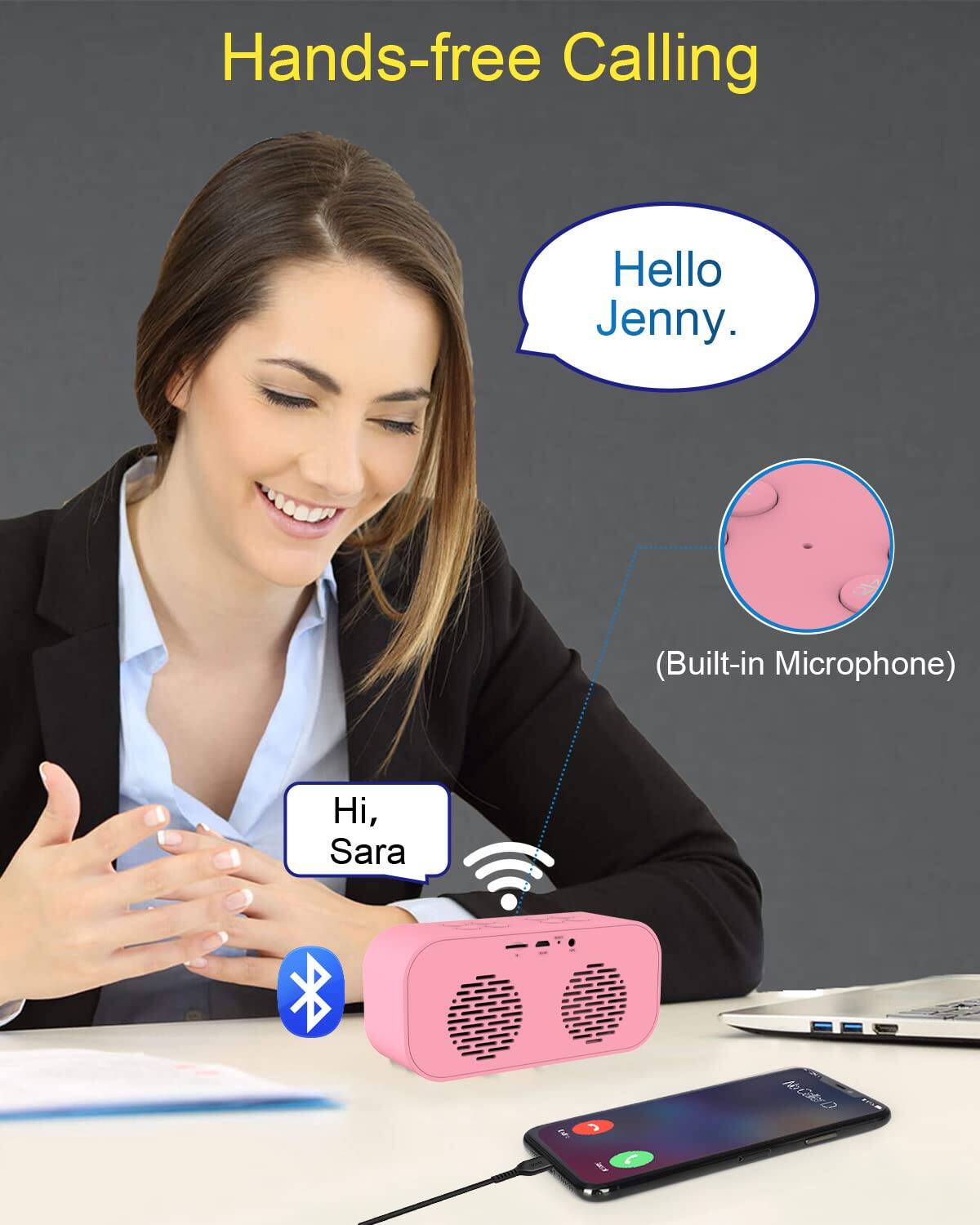 Hands-free Calling

Hello Jenny. (Built-in Microphone)

Hi, Sara
