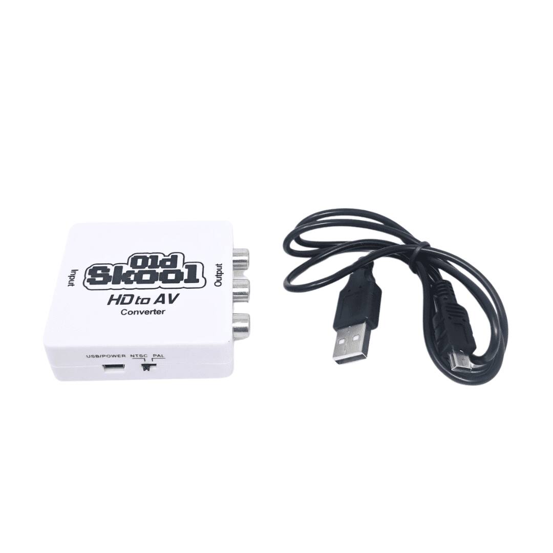 Old Skool HD to AV Converter  
USB/POWER NTSC PAL