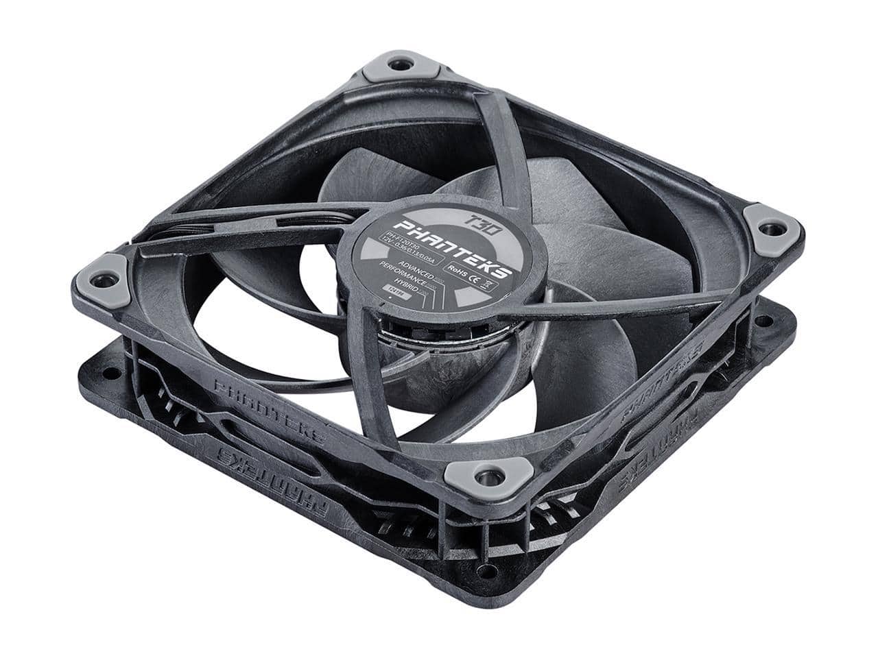 Phanteks T30 120 fan, premium high performance fan, PWM Black/Grey