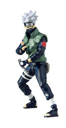Front. Toynami - Naruto Shippuden 4 inch Action Figure | Kakashi Hatake - Black.